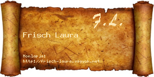 Frisch Laura névjegykártya