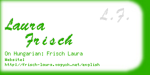 laura frisch business card